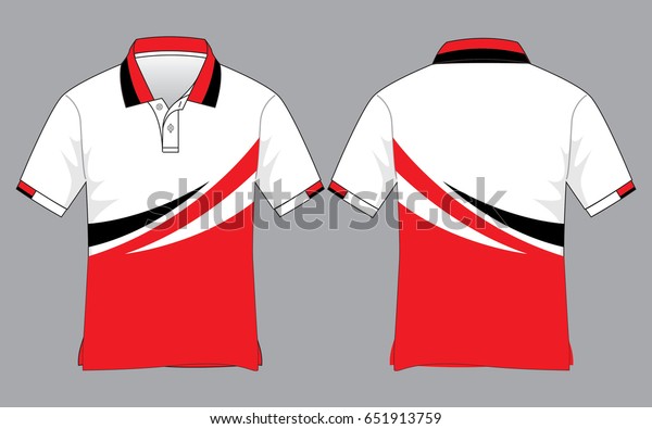 Polo Shirt Design Vector Graphic Line Stock Vector (Royalty Free) 651913759