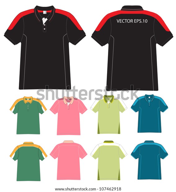 Polo Shirt Design Vector Illustration Stock Vector (Royalty Free) 107462918