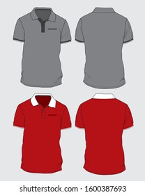 Polo shirt design vector template