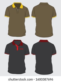 Polo shirt design vector template