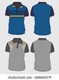 Polo shirt design vector template