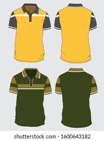 Polo shirt design vector template