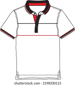 Plantilla de vector de diseño de camisas polo