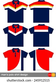 polo shirt design Vector template 