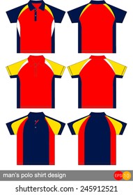 polo shirt design Vector template 