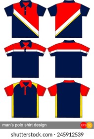 polo shirt design Vector template 