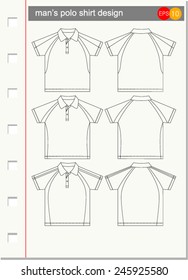 polo shirt design Vector template 