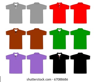 polo shirt design Vector template