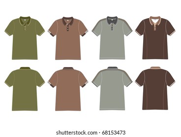 Polo shirt design Vector template