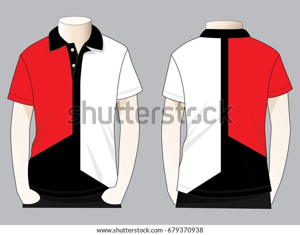 Polo Shirt Design Vector Three Colors Stock Vector (Royalty Free) 679370938