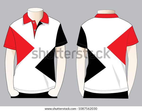 Polo Shirt Design Vector Triangle Graphic Stock Vector (Royalty Free ...