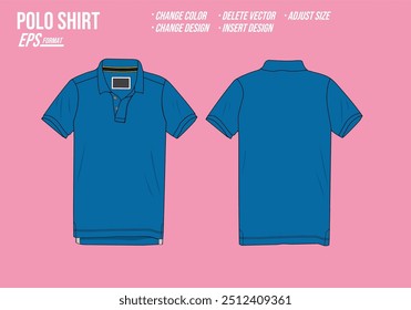 polo shirt drawing vector mockup illustration design fashion