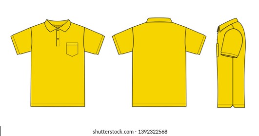 yellow golf shirt