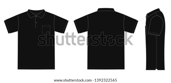 Polo Shirt Golf Shirt Template Illustration Stock Vector (Royalty Free