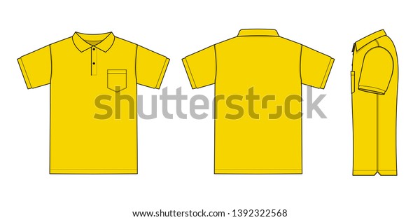 Polo Shirt Golf Shirt Template Illustration Stock Vector (royalty Free 