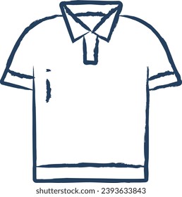 Polo Shirt hand drawn vector illustration