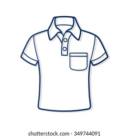 Polo Shirt Icon.