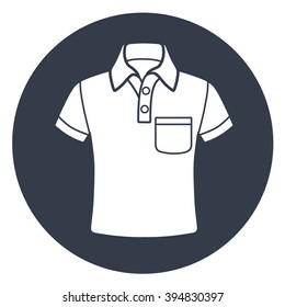 Polo shirt icon.