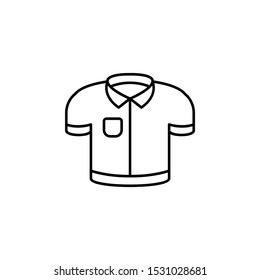 Polo shirt icon. Element of golf icon