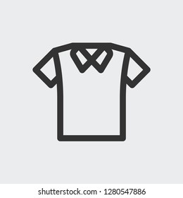 Polo shirt icon isolated on background. Shirt symbol modern, simple, vector, icon for website design, mobile app, ui. Vector Illustration simple vector icon