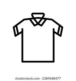 polo shirt icon line vector