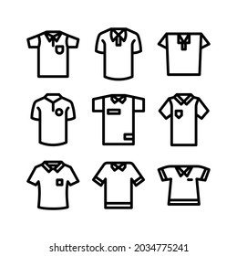 polo shirt icon or logo isolated sign symbol vector illustration - Collection of high quality black style vector icons
