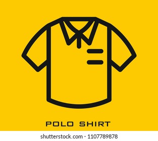 Polo shirt icon signs