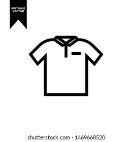 POLO SHIRT ICON SIMPLE AND FLAT CLIP ART