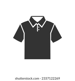 Polo shirt icon Sport Training sign. wear and tear, T-shirt human uniform vector icon, modern concept