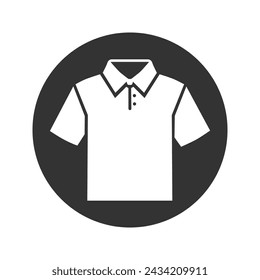 Polo shirt icon Sport Training sign. wear and tear, T-shirt human uniform vector icon, modern concept