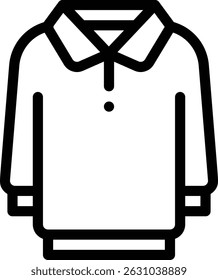 polo shirt icon. Thin Linear Style Design Isolated On White Background