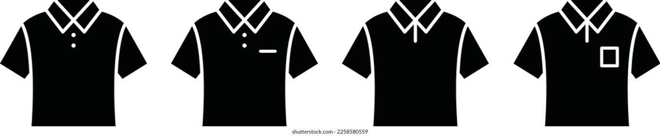 Polo shirt icon. T-shirt icon, vector illustration