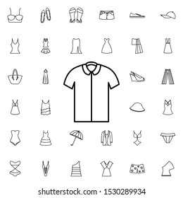 Polo shirt icon. Universal set of summer clothes for website design and development, app development