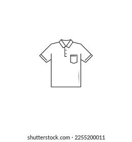 Polo shirt icon vector graphics