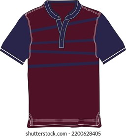 polo shirt kids, casual, vector, template