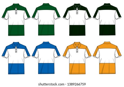 polo shirt for men vector template