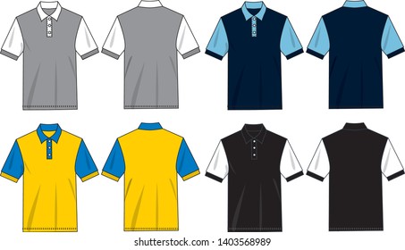 polo shirt for men vector template