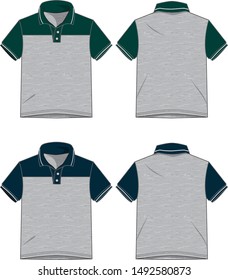 polo shirt for men vector template pattern