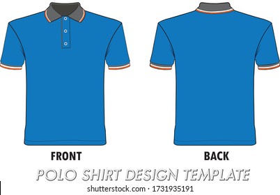 641 Navy blue polo shirt template Images, Stock Photos & Vectors ...