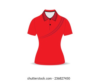 polo shirt outline on white background