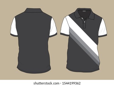 Polo shirt template design mockup
