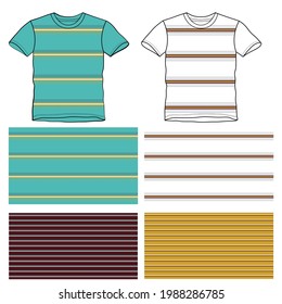 Polo shirt Template isolated on white background. Blank clothing for design. And fabric sample with colors ( Clipping path )