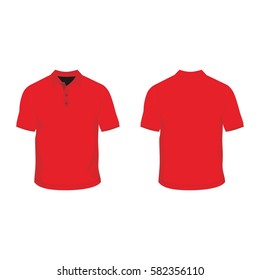 Polo Shirt Template Mock Stock Vector (Royalty Free) 582356110