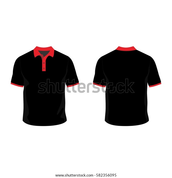 Polo Shirt Template Mock Stock Vector (Royalty Free) 582356095