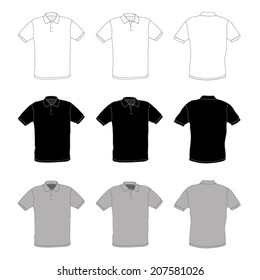 Polo shirt template grey Images, Stock Photos & Vectors | Shutterstock