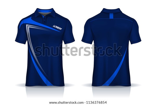 Download Polo Shirt Templates Design Uniform Front Stock Vector ...