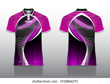 diseño uniforme de polo, se puede usar para badminton, golf en primera vista, retrovista. jersey burlup Vector, diseño premium muy simple y fácil de personalizar.