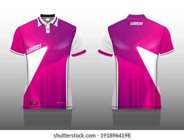 diseño uniforme de polo, se puede usar para badminton, golf en primera vista, retrovista. jersey burlup Vector, diseño premium muy simple y fácil de personalizar.