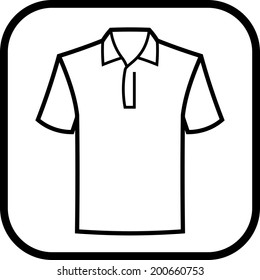 Polo Shirt Vector Icon