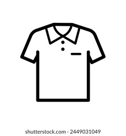 polo shirt - vector icon	